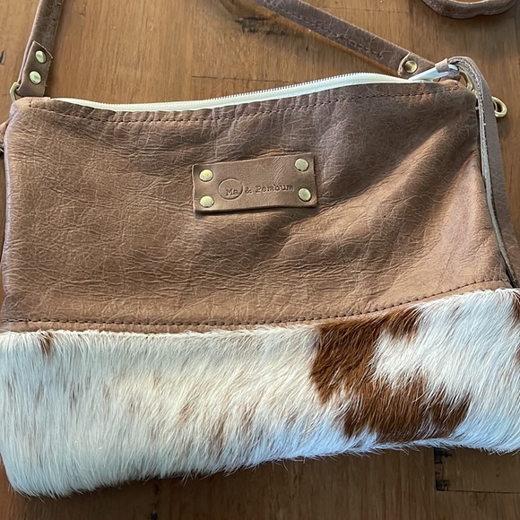Custom Made Cross body leather/cowhide purse! One of a kind. - Picture 3 of 6